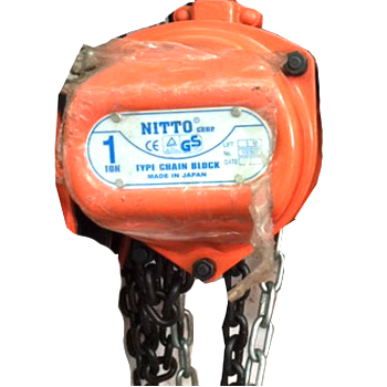 1 TẤN PA LĂNG XÍCH KÉO TAY 5 MÉT NITTO 10VP5