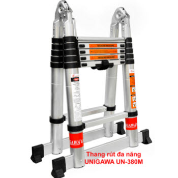  THANG NHÔM RÚT ĐÔI CHỮ A UNIGAWA UN-380M 3.8M