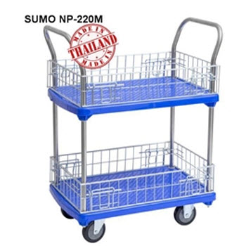 XE ĐẨY CÓ LƯỚI BẢO VỆ SÀN NHỰA SUMO NP-220M