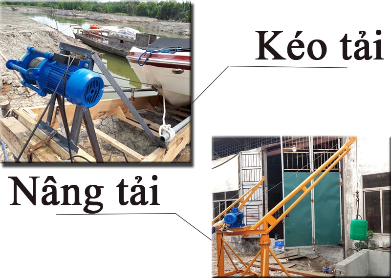 Ứng dụng thực tiễn của tời nhanh kenbo