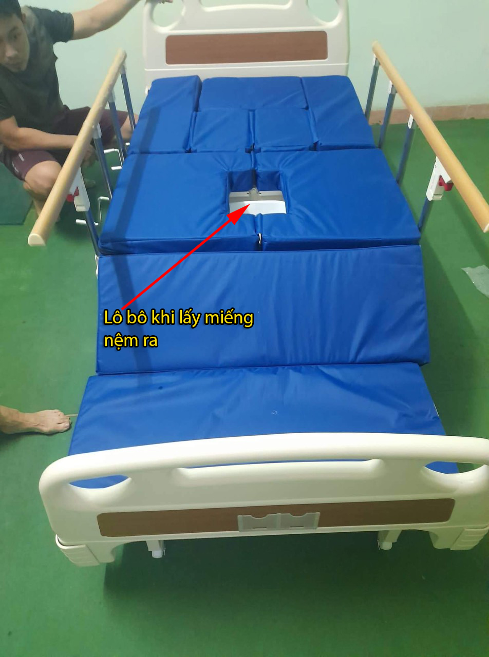 Giường bệnh 4 tay quay chính hãng